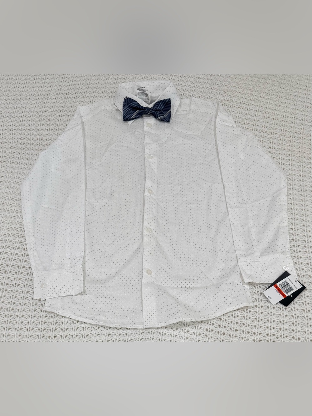 Van Heusen Boys' 4-pc Formal Suit Set button down dress with dot pattern sz 10.
